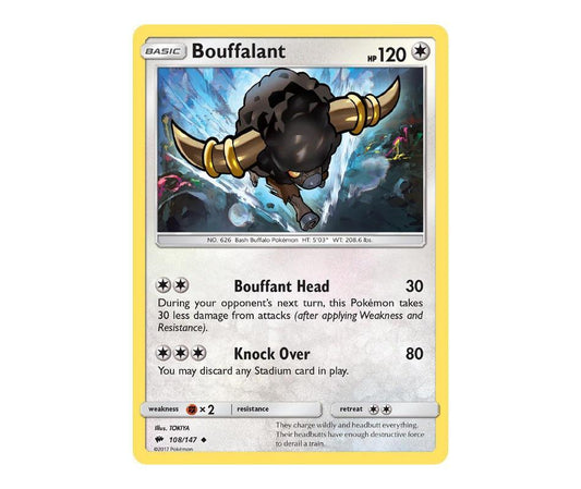 Pokemon: Bouffalant 108/147 - Burning Shadows | Romulus Games