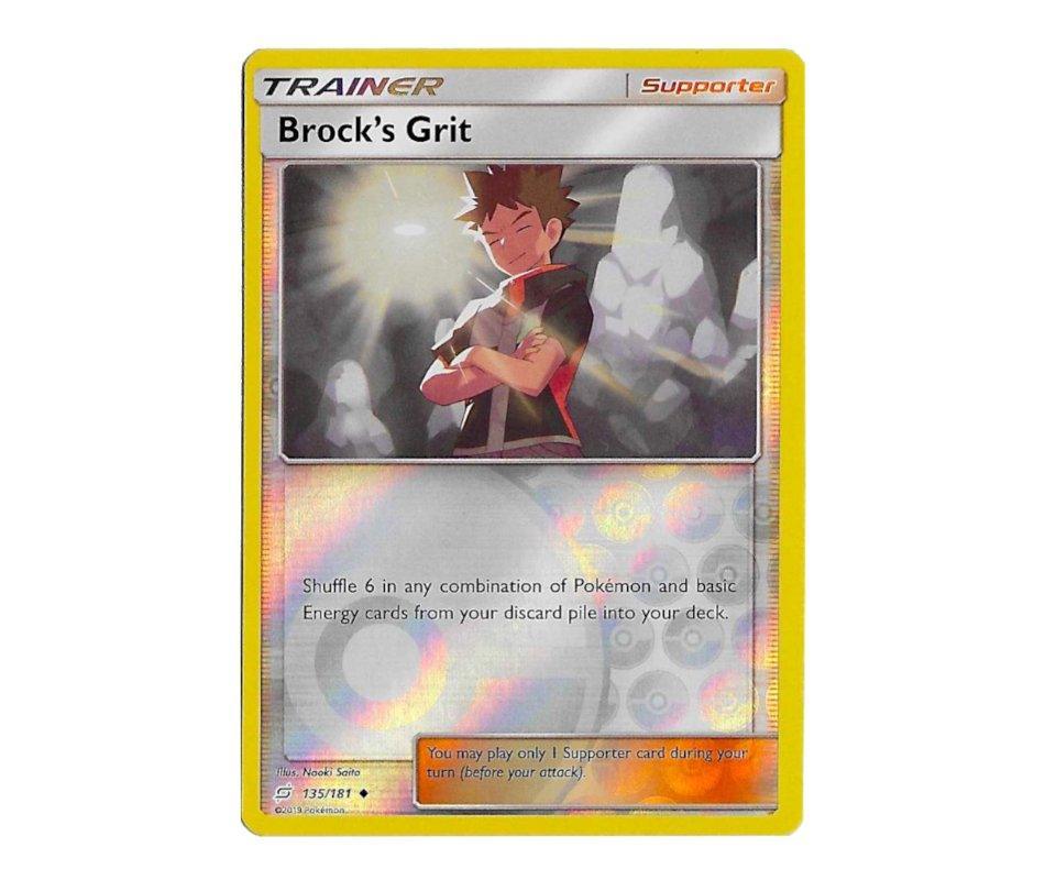 Pokemon: Brock's Grit 135/181 (Reverse Holo) - Team Up | Romulus Games