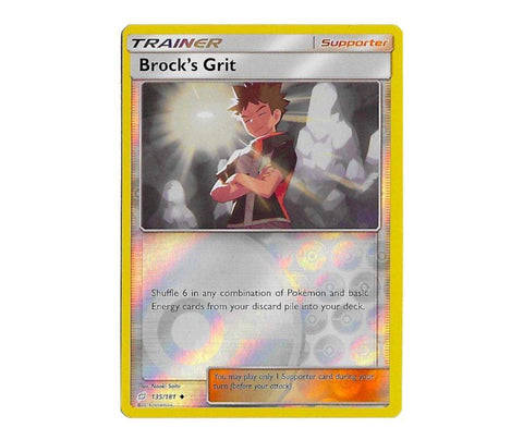 Pokemon: Brock's Grit 135/181 (Reverse Holo) - Team Up | Romulus Games