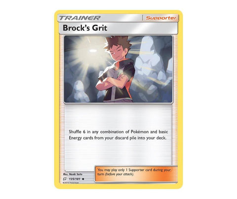 Pokemon: Brock's Grit 135/181 - Team Up | Romulus Games