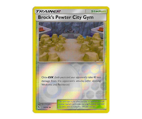 Pokemon: Brock's Pewter City Gym 54/68 (Reverse Holo) - Hidden Fates | Romulus Games