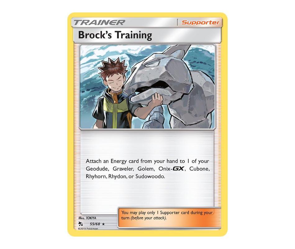 Pokemon: Brock's Training 55/68 (Holo) - Hidden Fates | Romulus Games