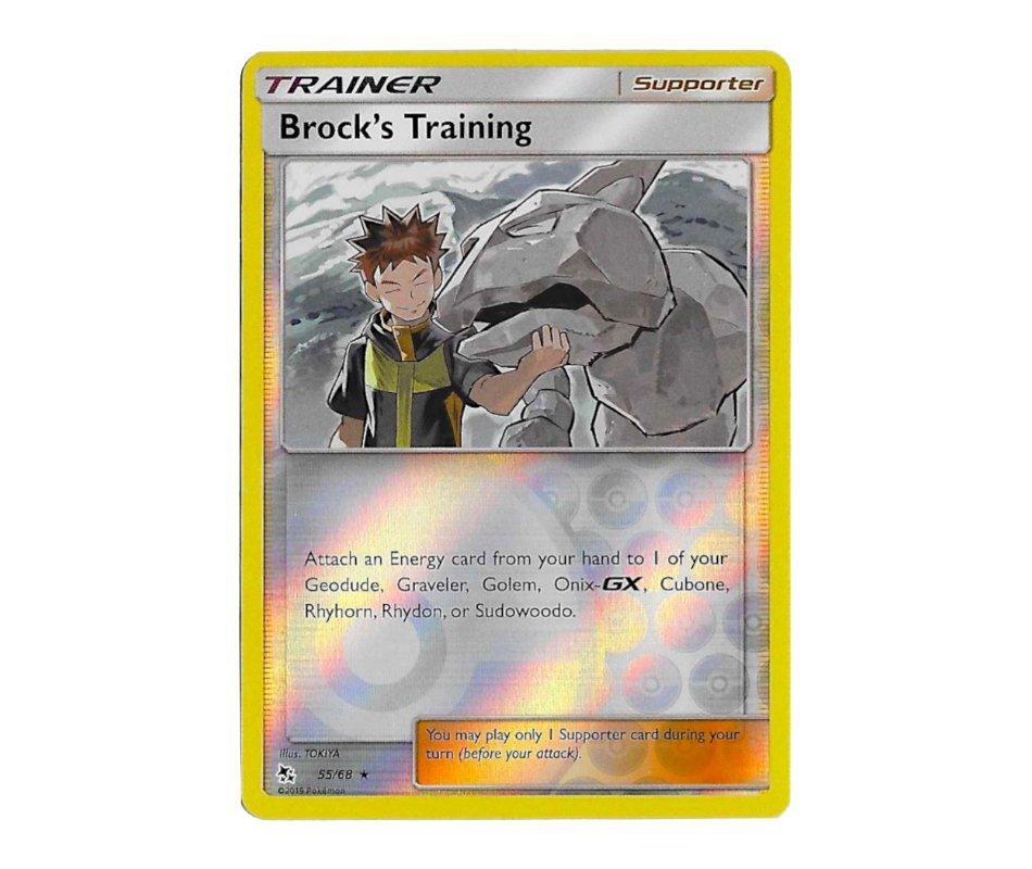 Pokemon: Brock's Training 55/68 (Reverse Holo) - Hidden Fates | Romulus Games