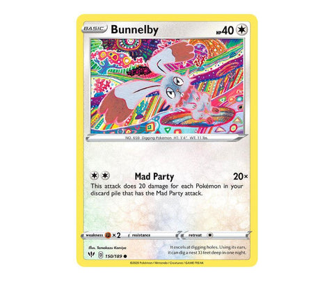 Pokemon: Bunnelby 150/189 - Darkness Ablaze | Romulus Games