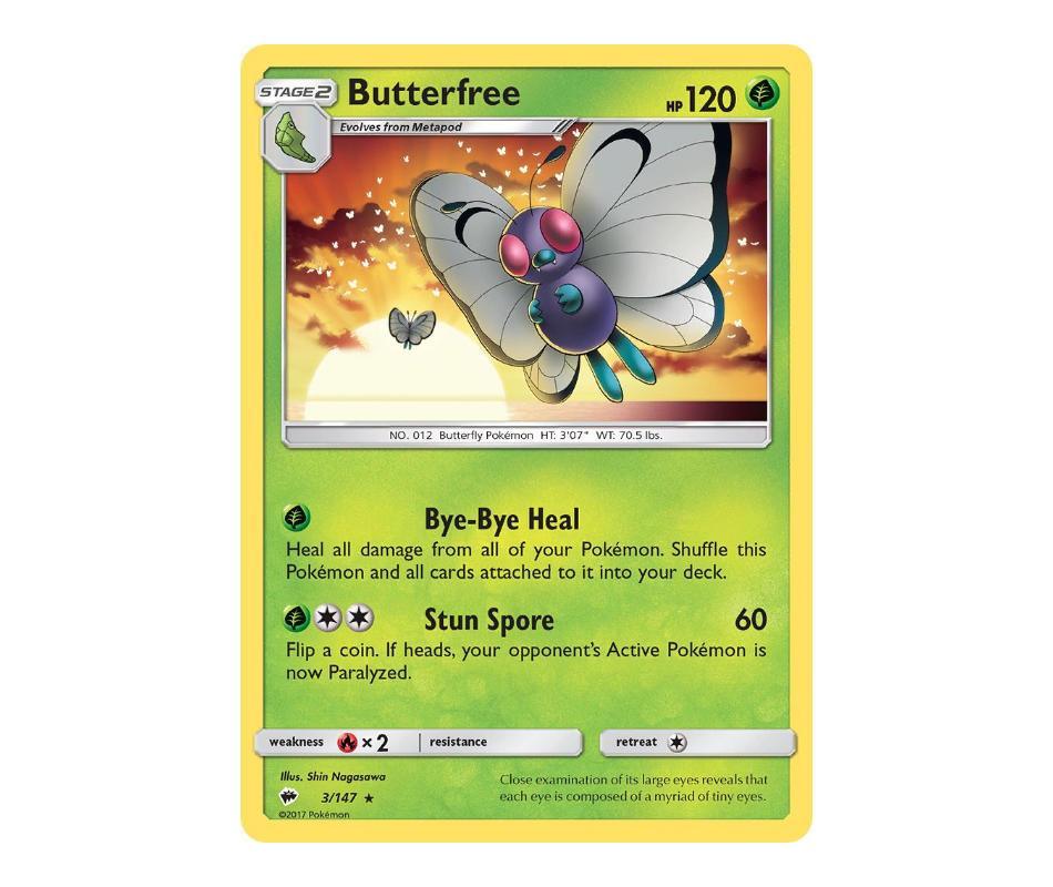 Pokemon: Butterfree 3/147 - Burning Shadows | Romulus Games