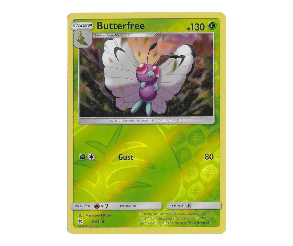 Pokemon: Butterfree 3/68 (Reverse Holo) - Hidden Fates | Romulus Games