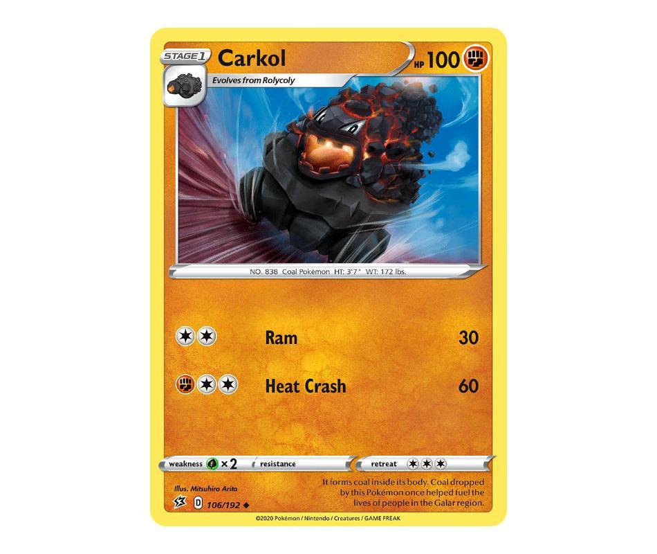 Pokemon: Carkol 106/192 - Rebel Clash | Romulus Games