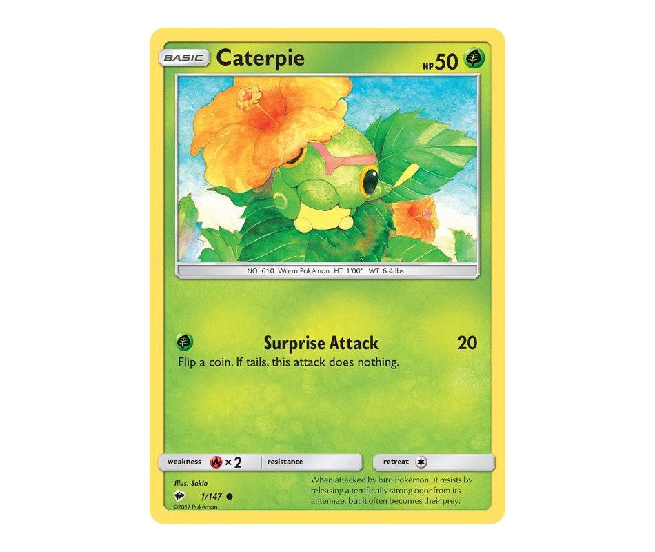 Pokemon: Caterpie 1/147 - Burning Shadows | Romulus Games