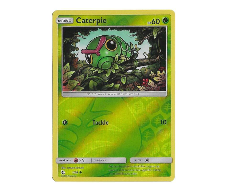 Pokemon: Caterpie 1/68 (Reverse Holo) - Hidden Fates | Romulus Games