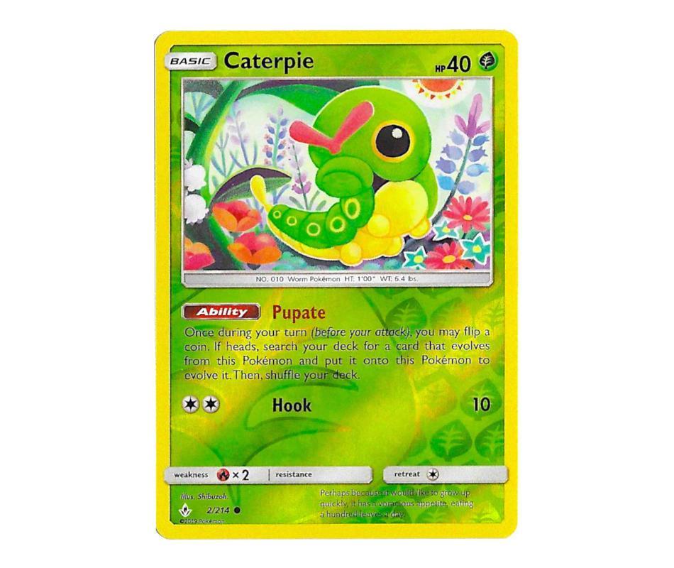 Pokemon: Caterpie 2/214 (Reverse Holo) - Unbroken Bonds | Romulus Games