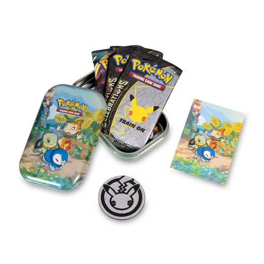 Pokemon: Celebrations - Mini Tin: Piplup, Turtwig & Chimchar | Romulus Games