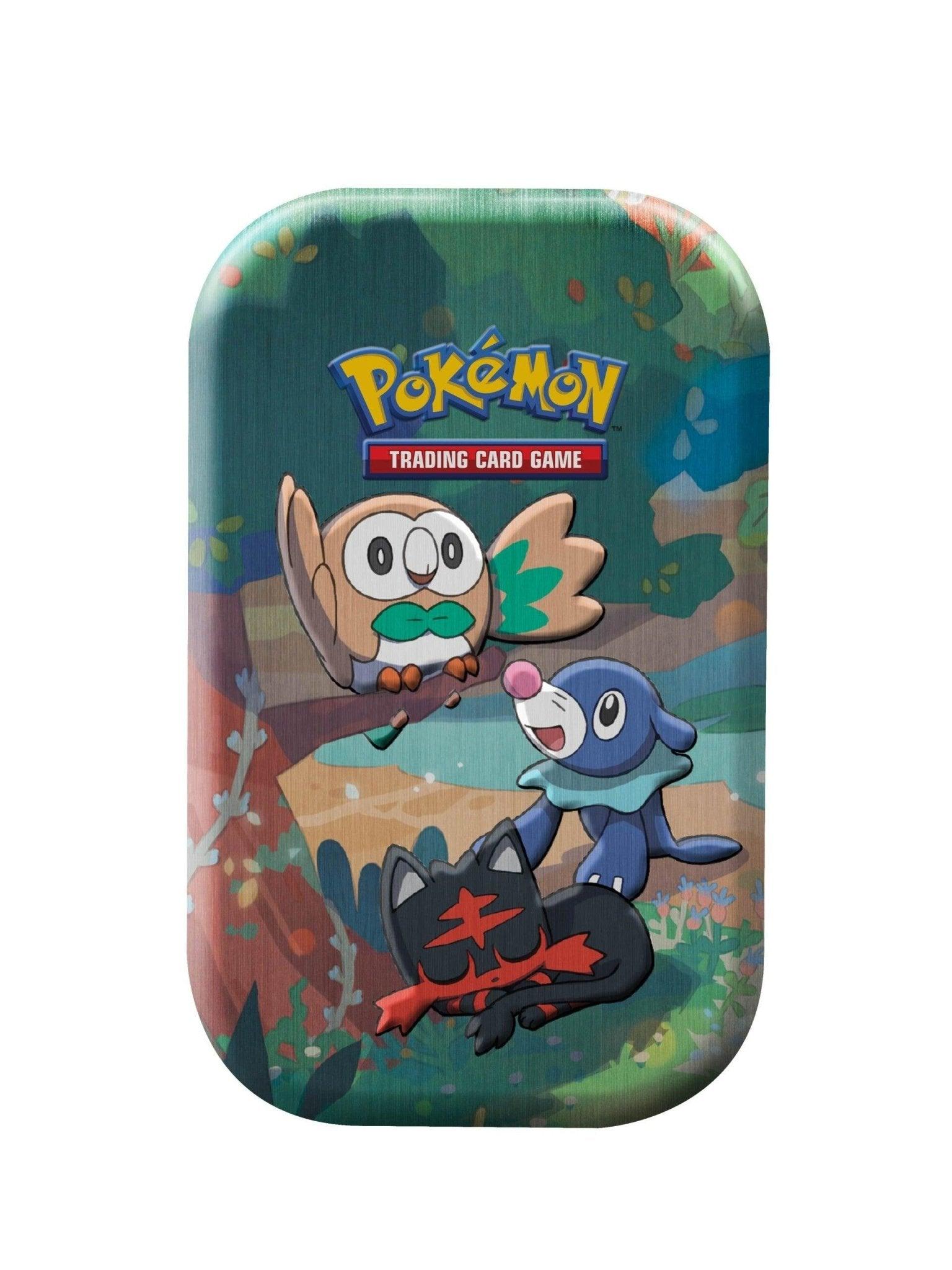 Pokemon: Celebrations - Mini Tin: Rowlet, Litten & Popplio | Romulus Games