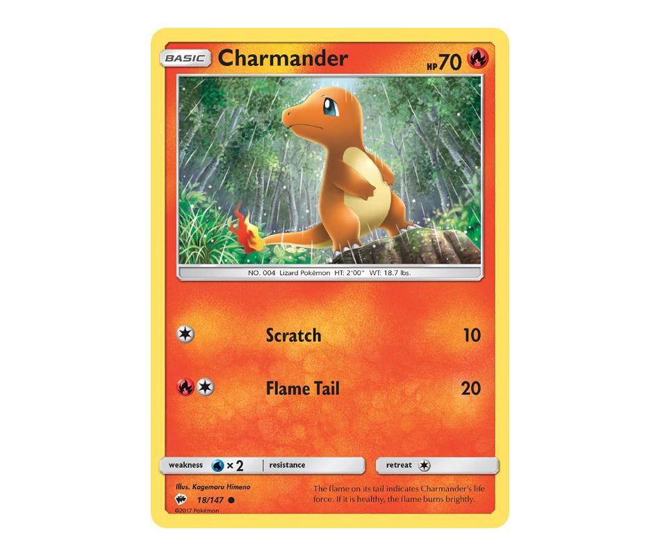 Pokemon: Charmander 18/147 - Burning Shadows | Romulus Games