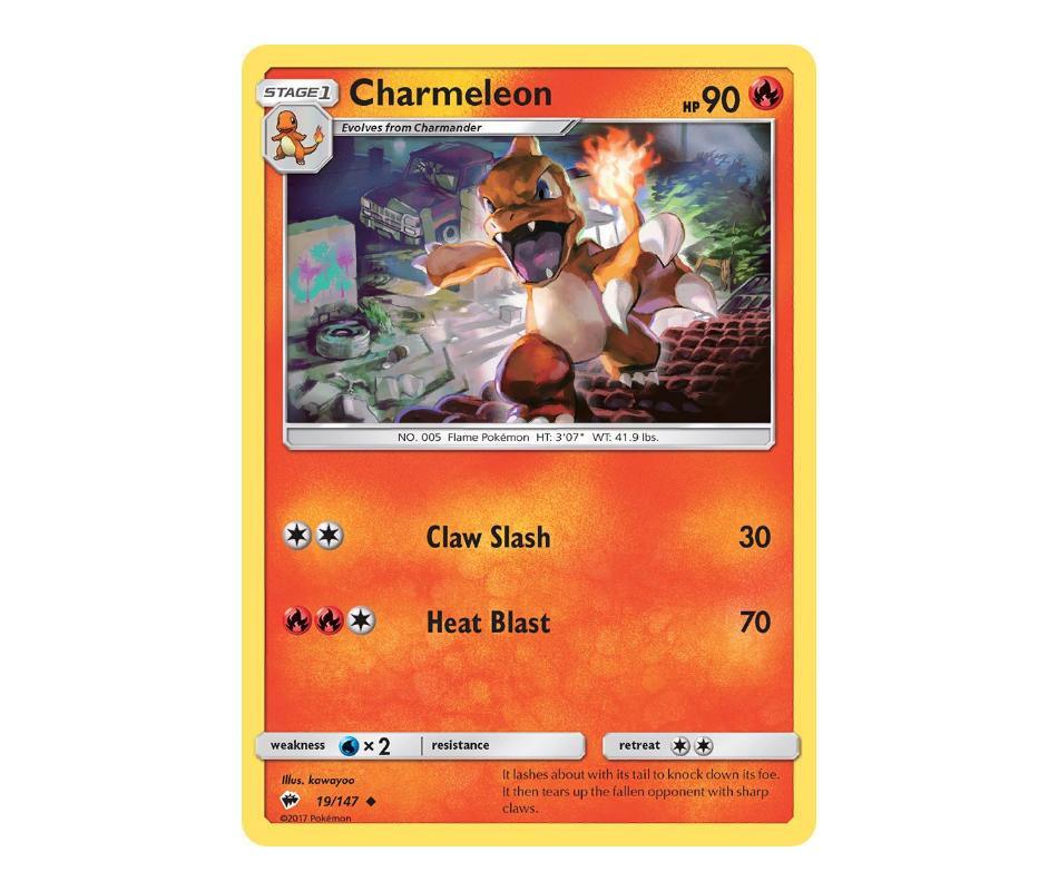 Pokemon: Charmeleon 19/147 - Burning Shadows | Romulus Games