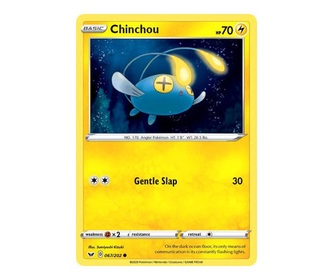 Pokemon: Chinchou 067/202 - Sword & Shield | Romulus Games