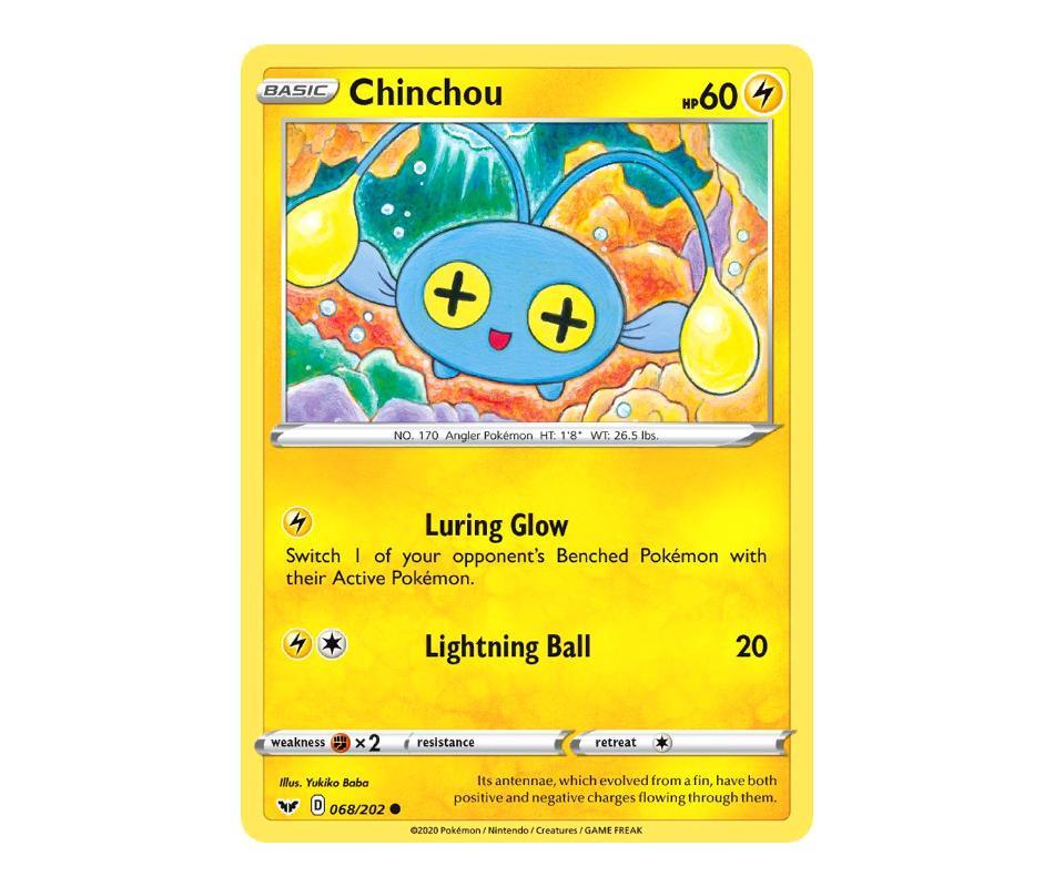 Pokemon: Chinchou 068/202 - Sword & Shield | Romulus Games