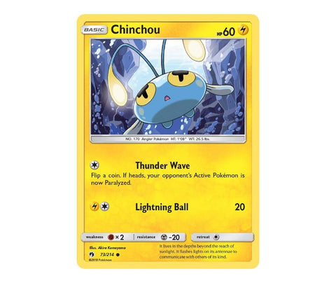 Pokemon: Chinchou 73/214 - Lost Thunder | Romulus Games