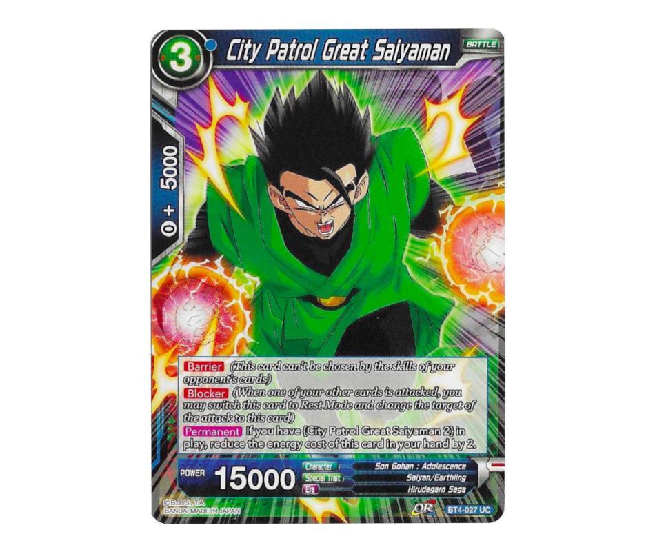 Dragon Ball Super: City Patrol Great Saiyaman BT4-027 - Colossal Warfare | Romulus Games