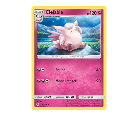 Pokemon: Clefable 40/68 - Hidden Fates | Romulus Games