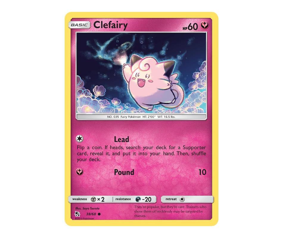 Pokemon: Clefairy 38/68 - Hidden Fates | Romulus Games