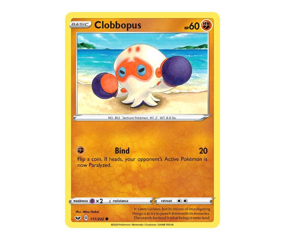 Pokemon: Clobbopus 111/202 - Sword & Shield | Romulus Games