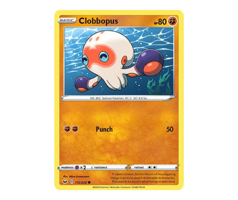 Pokemon: Clobbopus 112/202 - Sword & Shield | Romulus Games