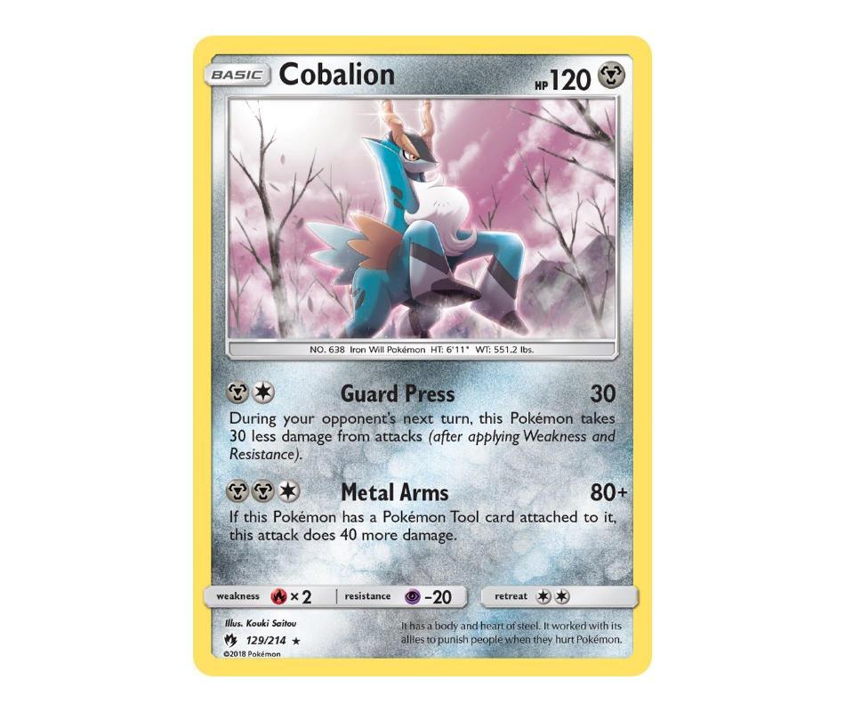 Pokemon: Cobalion 129/214 (Holo) - Lost Thunder | Romulus Games