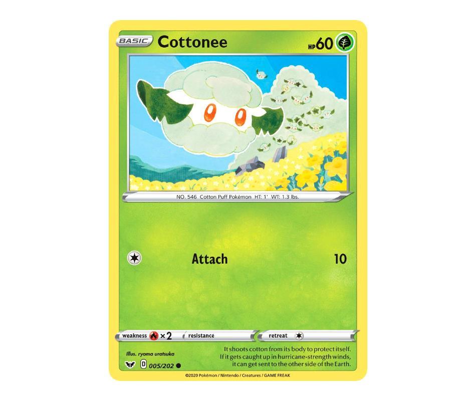 Pokemon: Cottonee 005/202 - Sword & Shield | Romulus Games