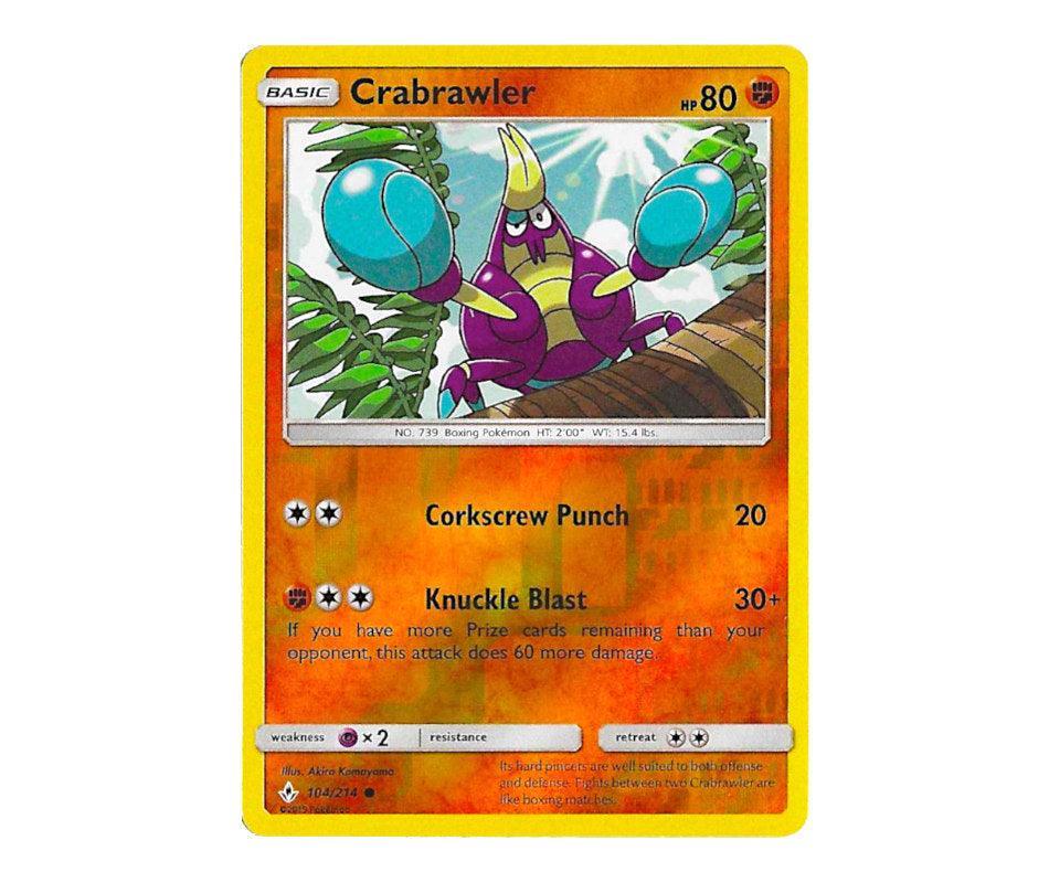 Pokemon: Crabrawler 104/214 (Reverse Holo) - Unbroken Bonds | Romulus Games