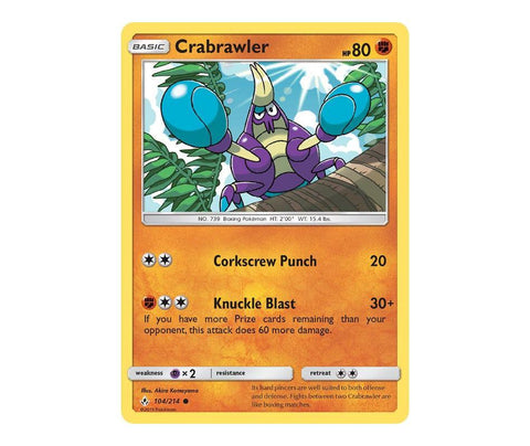 Pokemon: Crabrawler 104/214 - Unbroken Bonds | Romulus Games