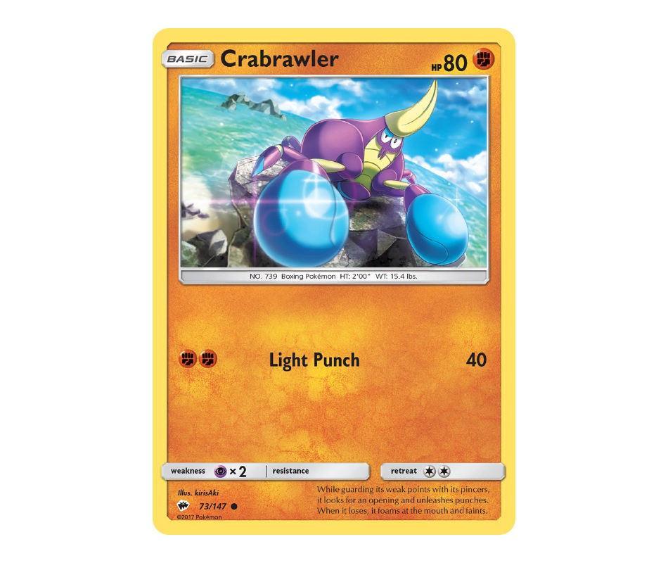 Pokemon: Crabrawler 73/147 - Burning Shadows | Romulus Games