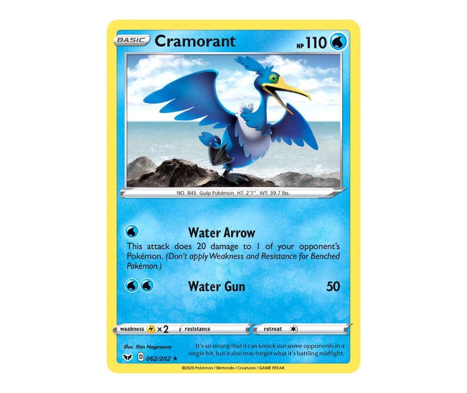 Pokemon: Cramorant 062/202 - Sword & Shield | Romulus Games