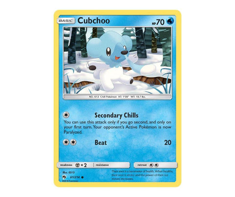 Pokemon: Cubchoo 61/214 - Lost Thunder | Romulus Games