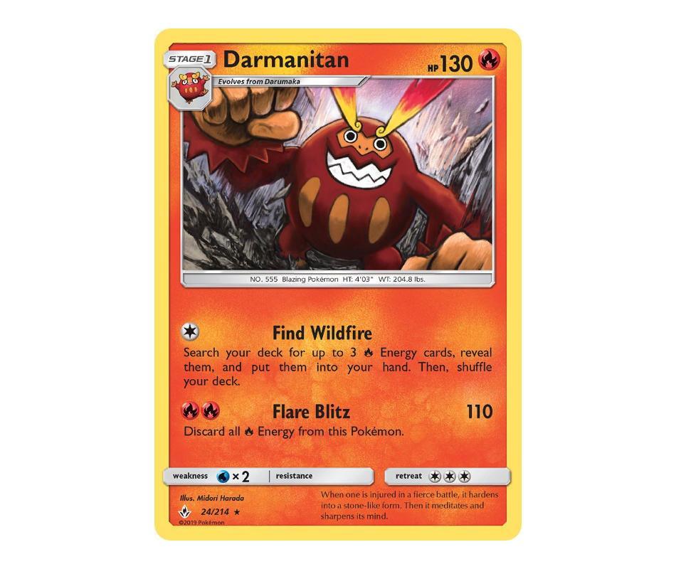 Pokemon: Darmanitan 24/214 - Unbroken Bonds | Romulus Games