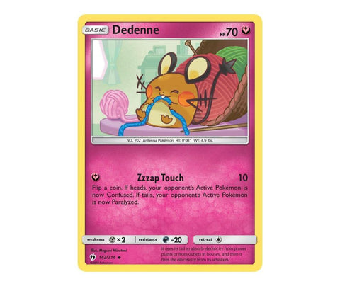 Pokemon: Dedenne 142/214 - Lost Thunder | Romulus Games