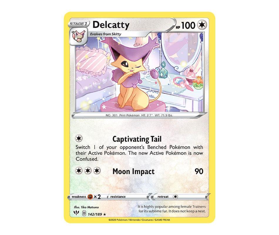 Pokemon: Delcatty 142/189 - Darkness Ablaze | Romulus Games