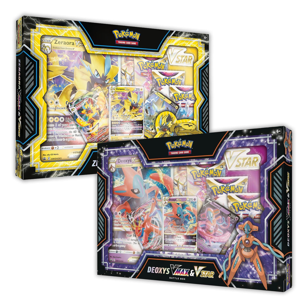 Pokemon: Deoxys & Zeraora VMAX & VSTAR - Battle Box (Set of 2) | Romulus Games