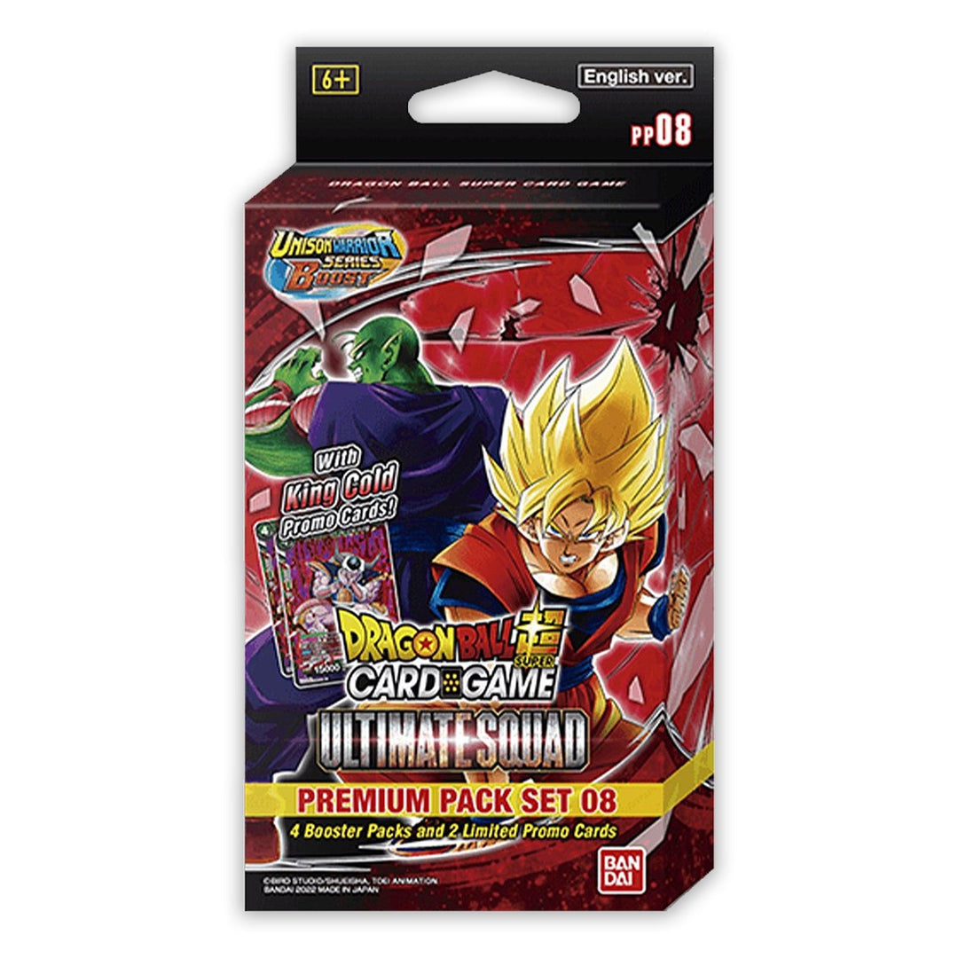 Dragon Ball Super: Unison Warrior Series Set 08 - Ultimate Squad - (PP08) Premium Pack: Set | Romulus Games