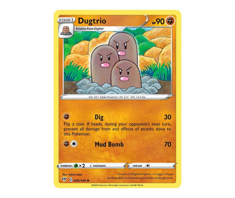 Pokemon: Dugtrio 085/189 - Darkness Ablaze | Romulus Games