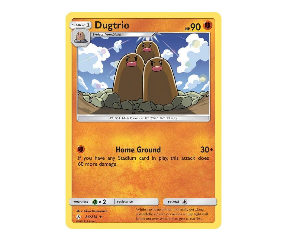 Pokemon: Dugtrio 86/214 - Unbroken Bonds | Romulus Games