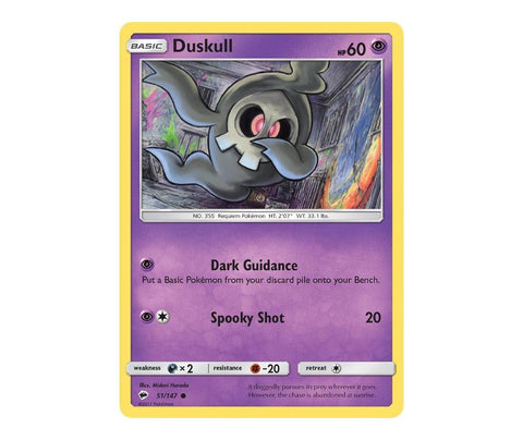 Pokemon: Duskull 51/147 - Burning Shadows | Romulus Games