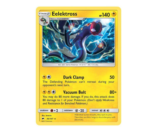 Pokemon: Eelektross 46/147 - Burning Shadows | Romulus Games