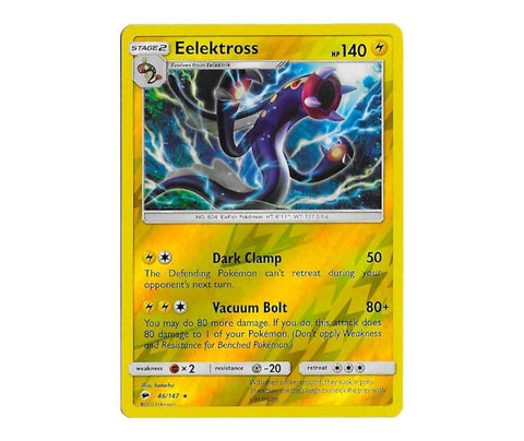 Pokemon: Eelektross 46/147 (Reverse Holo) - Burning Shadows | Romulus Games