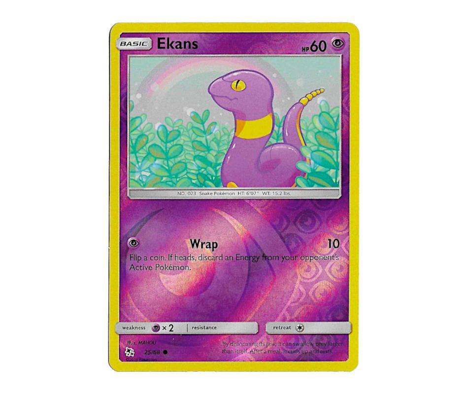 Pokemon: Ekans 25/68 (Reverse Holo) - Hidden Fates | Romulus Games