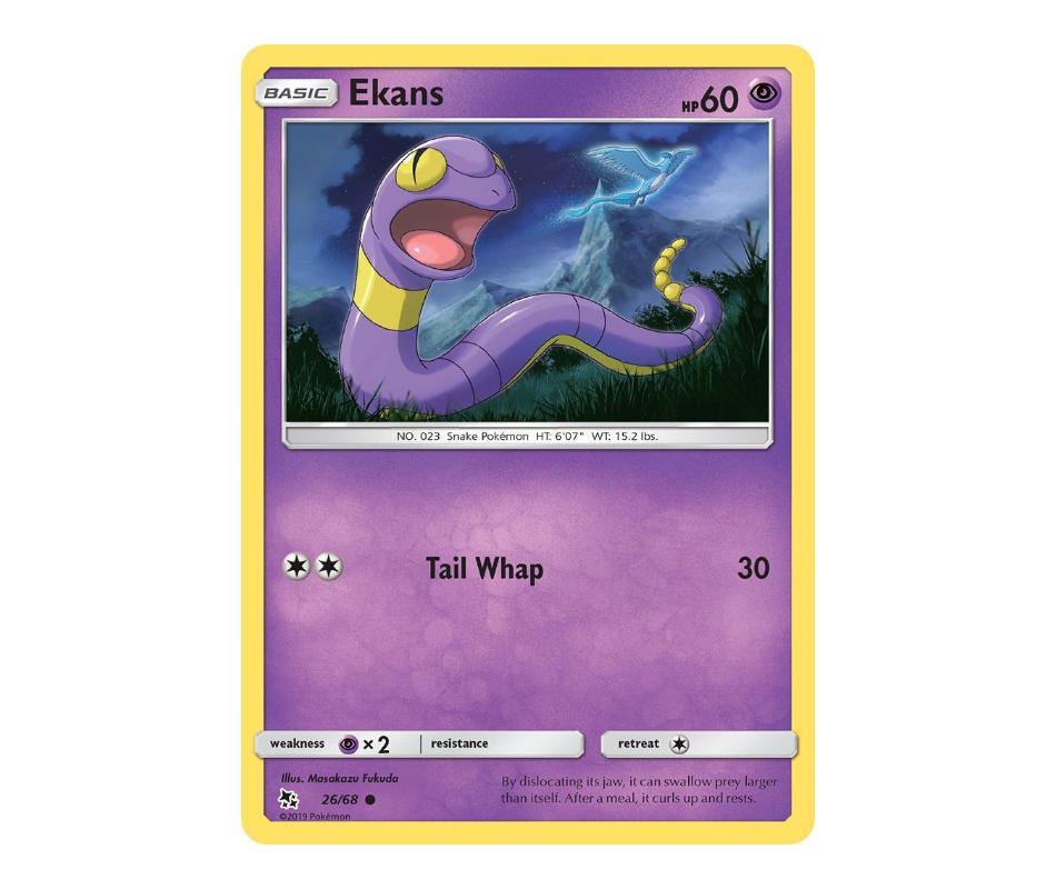 Pokemon: Ekans 26/68 - Hidden Fates | Romulus Games