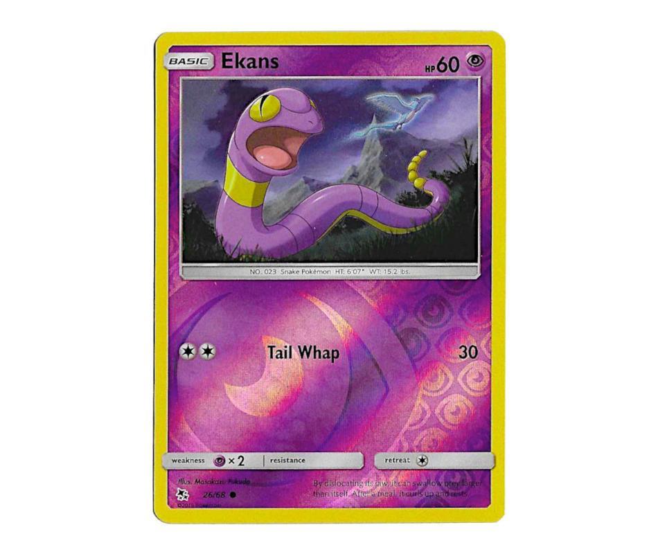 Pokemon: Ekans 26/68 (Reverse Holo) - Hidden Fates | Romulus Games