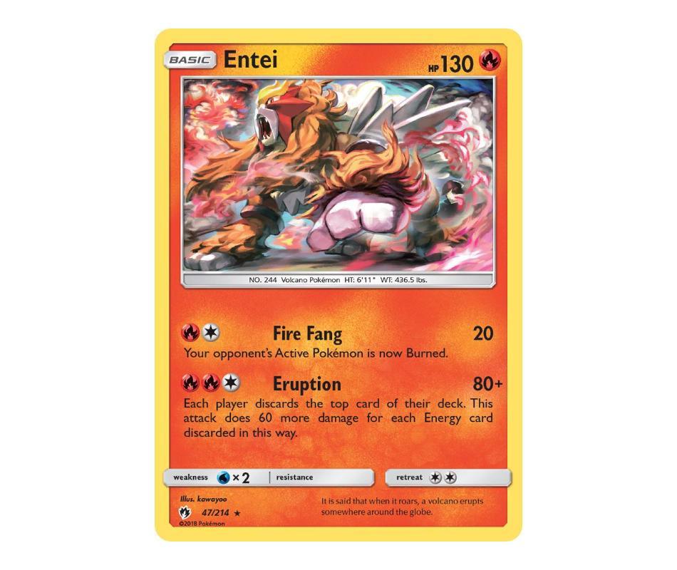 Pokemon: Entei 47/214 - Lost Thunder | Romulus Games