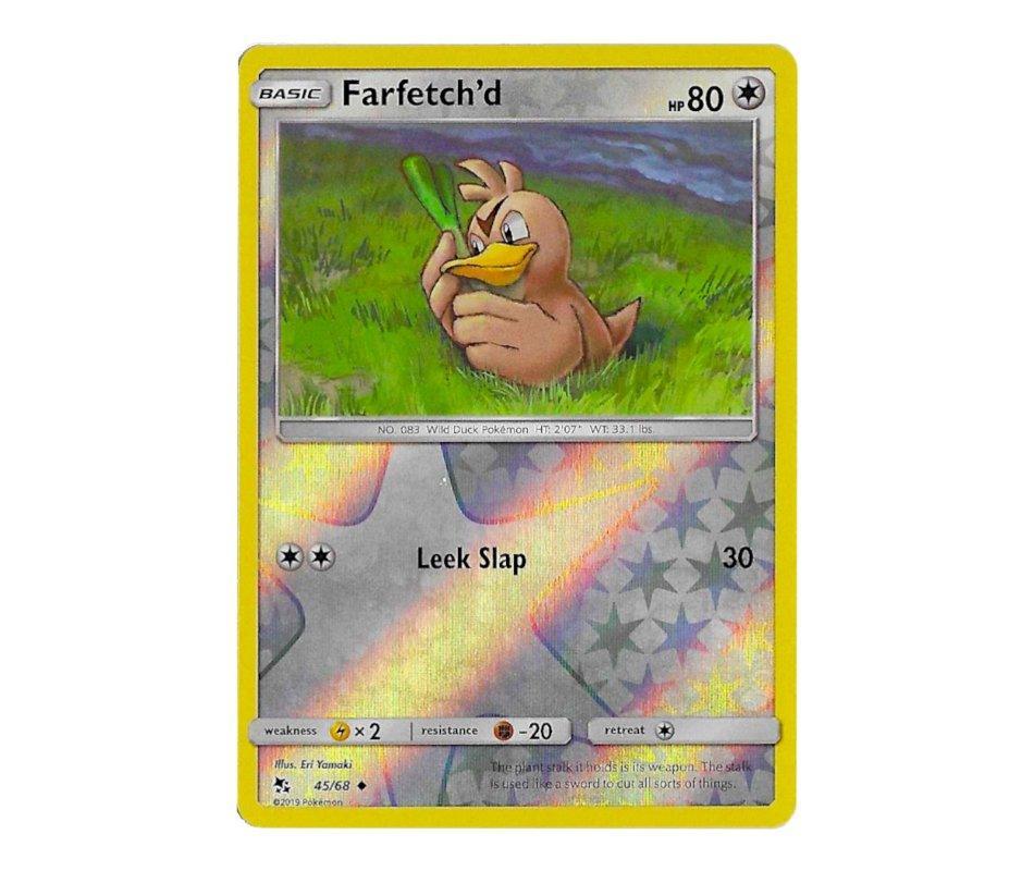 Pokemon: Farfetch'd 45/68 (Reverse Holo) - Hidden Fates | Romulus Games