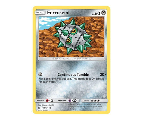 Pokemon: Ferroseed 102/181 - Team Up | Romulus Games