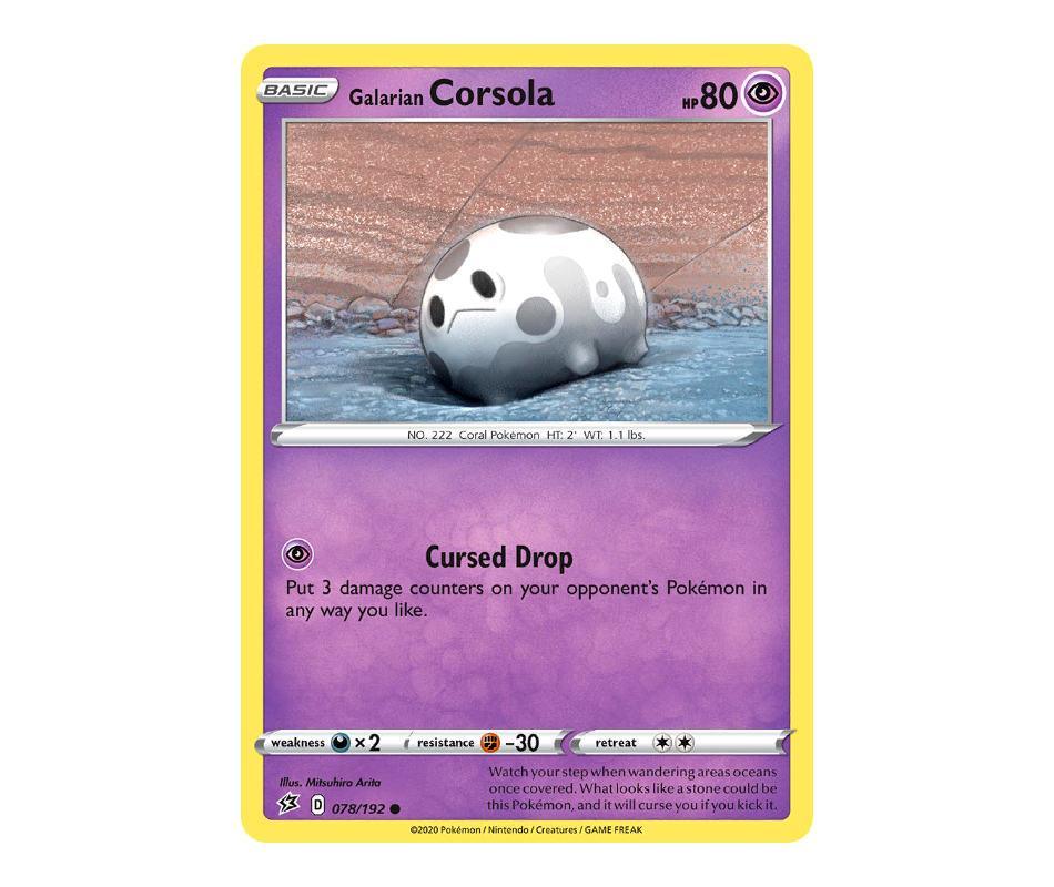 Pokemon: Galarian Corsola 078/192 - Rebel Clash | Romulus Games